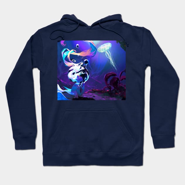 Deep Sea Mermaid Hoodie by Clifficus